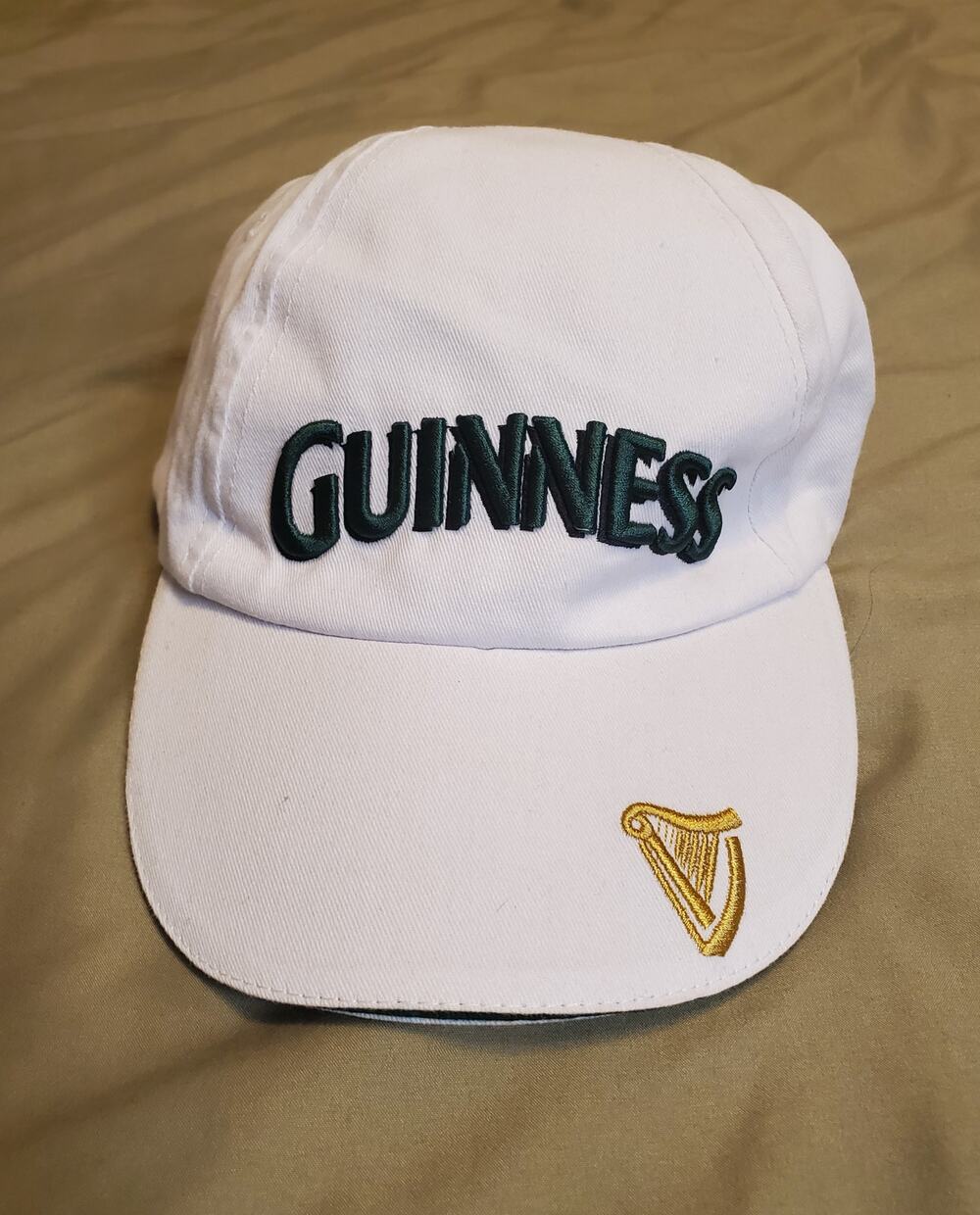 NWT Guinness Beer White and Green Dad Hat Cap